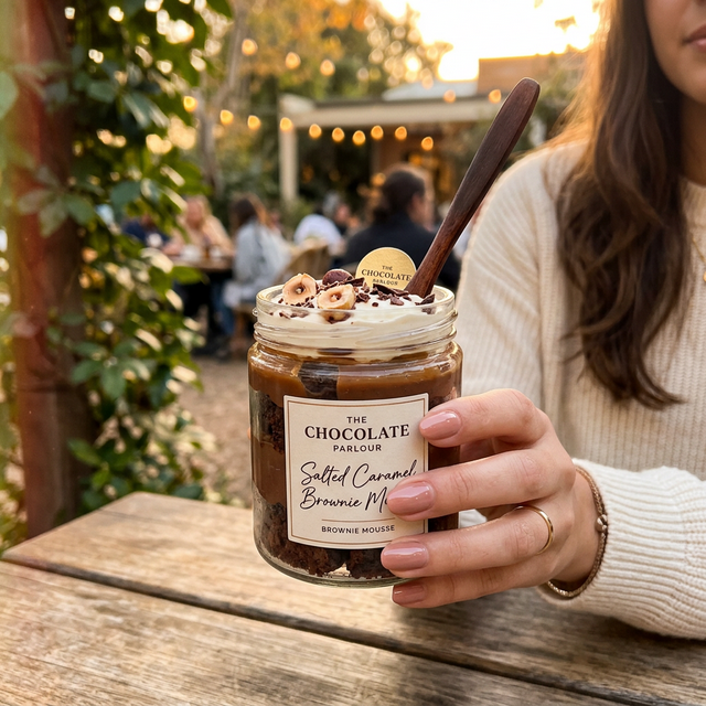 Holding a dessert jar